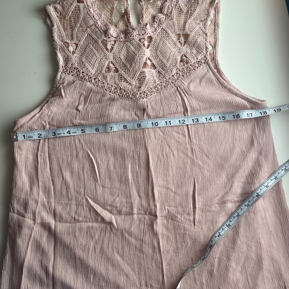 Altar’d State Boho Sleeveless Light Pink Tunic/Dress - Picture 5 of 12
